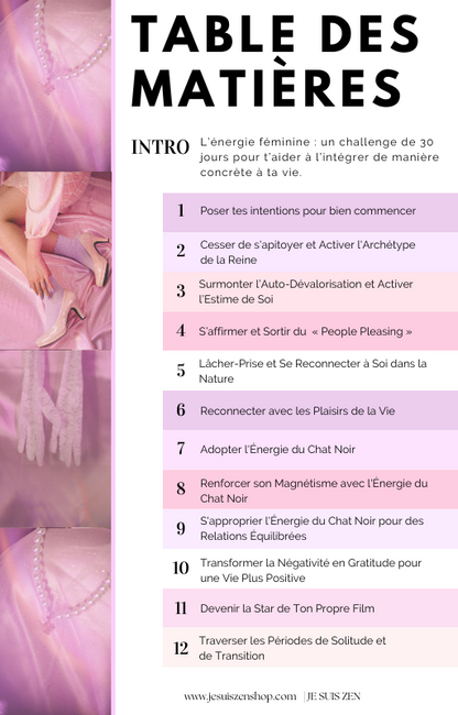 24 Fiches Pratique Je suis Zen - Des conseils, astuces et habitudes pour utiliser votre énergie féminine et transformer votre quotidien